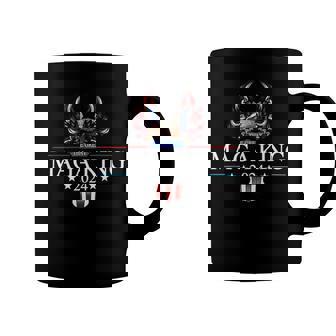 Mega King Eagle Usa Flag Proud Ultra Maga Trump 2024 Coffee Mug - Monsterry