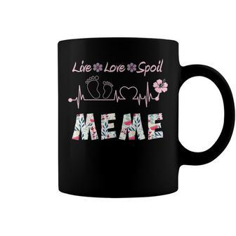 Meme Grandma Gift Meme Live Love Spoil Coffee Mug - Seseable