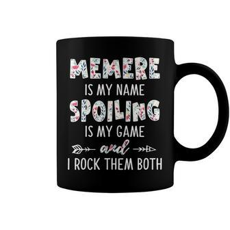 Memere Grandma Gift Memere Is My Name Spoiling Is My Game Coffee Mug - Seseable