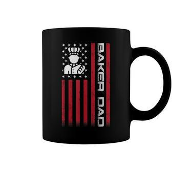 Mens 4Th Of July Us Flag Baker Dad Gift For Fathers Day Coffee Mug - Seseable