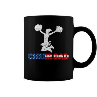 Mens 4Th Of July Us Flag Cheer Dad Gift For Fathers Day Coffee Mug - Seseable