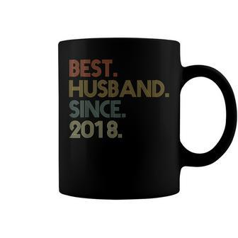 Mens 4Th Wedding Anniversary Best Husband Since 2018 Coffee Mug - Seseable