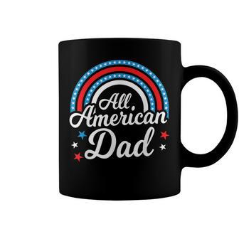 Mens All American Dad- Funny 4Th Of July Family Matching Coffee Mug - Seseable