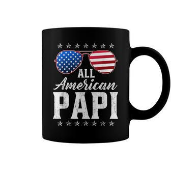 Mens All American Papi 4Th Of July Fathers Day Papi Gift Coffee Mug - Seseable