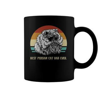 Mens Best Persian Cat Dad Ever Paws Vintage Feline Cat Lover Gift Coffee Mug | Mazezy