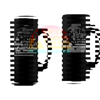 Mens Best Pucking Dad Ever - Funny Fathers Day Hockey Pun Coffee Mug - Seseable