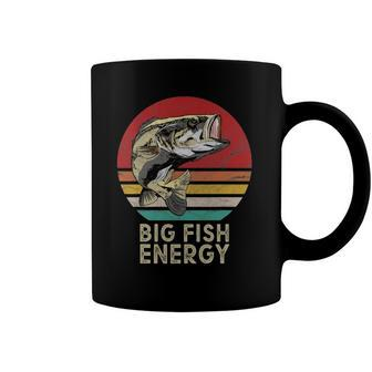 Mens Big Fish Energy Fishing Gifts For Men Dads Coffee Mug | Mazezy
