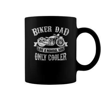 Mens Biker Dad Motorcycles Fathers Day Coffee Mug | Mazezy