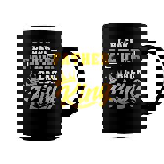 Mens Black Father Black King African American Dad Fathers Day Coffee Mug | Mazezy