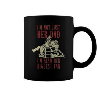 Mens Dad Father Barrel Racing Racer Horse Riding Rodeo Cowgirl Coffee Mug | Mazezy