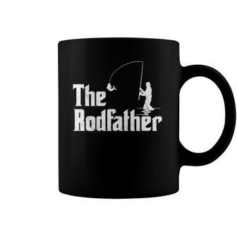 Mens Dad Fishing For Men The Rodfather Novelty Tee Coffee Mug | Mazezy