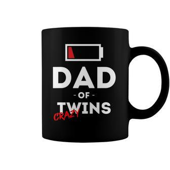 Mens Dad Of Crazy Twins Clothes Gift Father Husband Dad Funny Men Coffee Mug | Mazezy