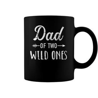 Mens Dad Of The Wild Ones For Father Of Daughters And Twins Coffee Mug | Mazezy