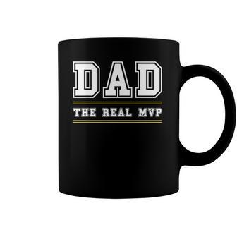 Mens Dad The Real Mvp Fathers Day Coffee Mug | Mazezy