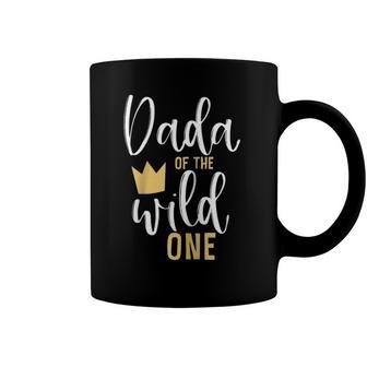 Mens Dada Of The Wild One Papa 1St Birthday First Thing Dad Gift Raglan Baseball Tee Coffee Mug | Mazezy