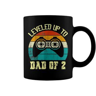Mens Daddy Again Leveled Up To Dad Of 2 Dad V2 Coffee Mug - Seseable