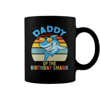 Mens Daddy Of The Shark Birthday Dad Matching Family Coffee Mug | Mazezy