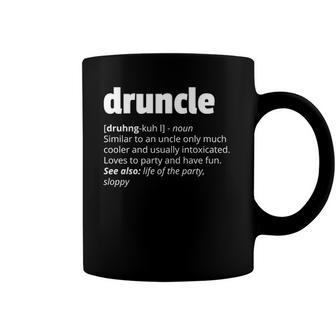 Mens Druncle Funny Fathers Day Drunk Uncle Gift Coffee Mug | Mazezy