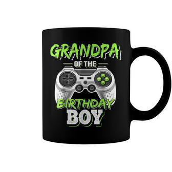 Mens Grandpa Of The Birthday Boy Matching Video Game Coffee Mug - Seseable