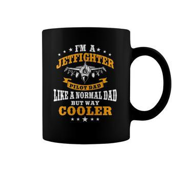 Mens Great Fighter Pilot Dad Gift Father Jet Fighter Men Coffee Mug | Mazezy