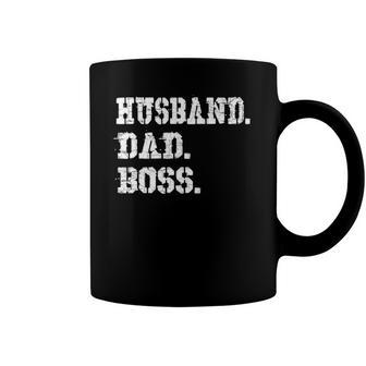 Mens Husband Dad Boss Funny Fathers Day Gift Tee Coffee Mug | Mazezy