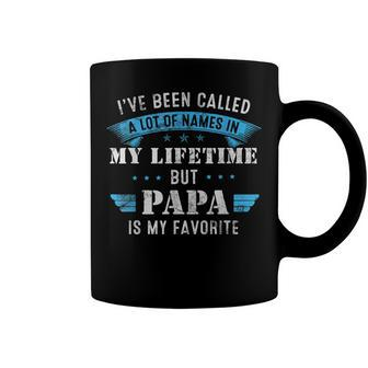 Mens Ive Been Called Lot Of Name But Papa Is My Favorite Fathers Coffee Mug - Seseable