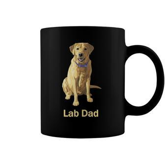 Mens Lab Dad Yellow Labrador Retriever Dog Lovers Gift Coffee Mug | Mazezy