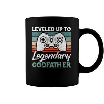 Mens Leveled Up To Legendary Godfather - Uncle Godfather Coffee Mug | Mazezy AU