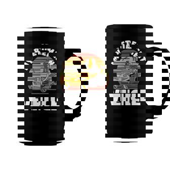 Mens My Retirement Vehicle Retired Lawn Mower Grass Mow Mowing Coffee Mug | Mazezy