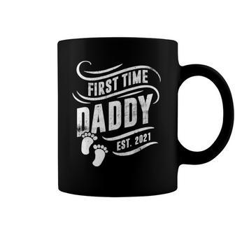 Mens New Dad Announcement First Time Daddy 2021 Ver2 Coffee Mug | Mazezy
