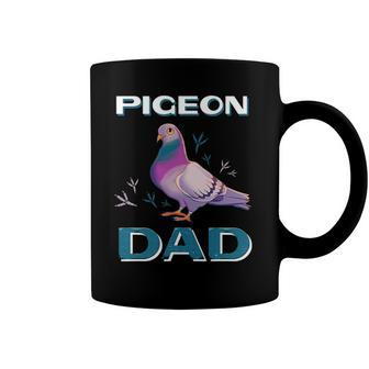 Mens Pigeon Dad Cute Pigeon Illustration Pigeon Owner Coffee Mug | Mazezy