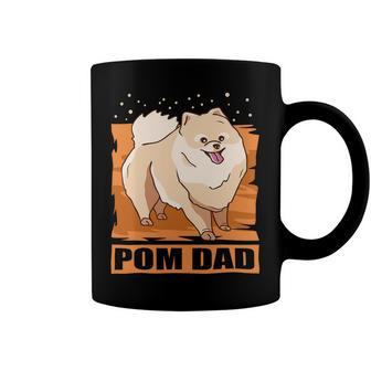Mens Pom Dad Dog Owner Pomeranian T-Shirt Coffee Mug - Seseable
