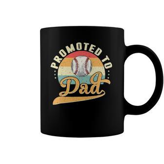 Mens Promoted To Daddy Expecting Soon To Be Dad Father Baseball Coffee Mug | Mazezy