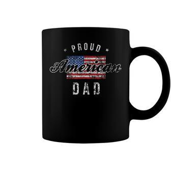 Mens Proud American Dad 4Th Of July Gift Usa Coffee Mug - Seseable