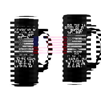 Mens Proud Dad Pop-Pop Vietnam War Veteran - Retro Us Flag Grandpa Coffee Mug | Mazezy