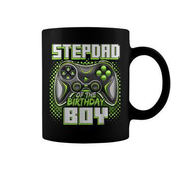 Mens Stepdad Of The Birthday Boy Matching Family Video Game Party V2 Coffee Mug - Seseable