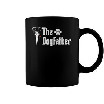 Mens The Dogfather Border Collie Dog Dadfathers Day Gift Coffee Mug | Mazezy
