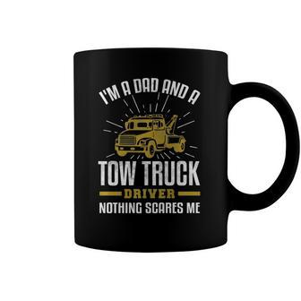 Mens Tow Truck Driver Dad Funny Tow Truck Father Gift Coffee Mug | Mazezy