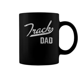 Mens Track And Field Dad Proud Track Dad Coffee Mug | Mazezy