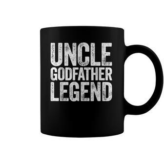Mens Uncle Godfather Legend Happy Fathers Day Coffee Mug | Mazezy AU