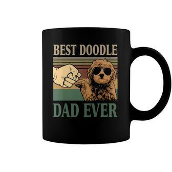 Mens Vintage Best Doodle Dad Ever Goldendoodle Dog Coffee Mug | Mazezy