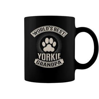 Mens Worlds Best Yorkie Grandpa Coffee Mug | Mazezy