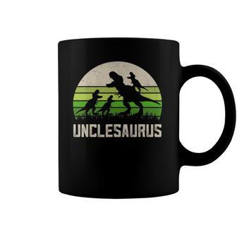 Mensrex Uncle Apparel Unclesaurus 3 Kids Dinosaur Coffee Mug | Mazezy DE