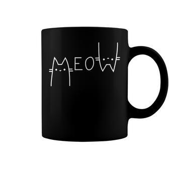 Meow Cat Shirt Meow Kitty Funny Cats Mom And Cat Dad 238 Trending Shirt Coffee Mug | Favorety