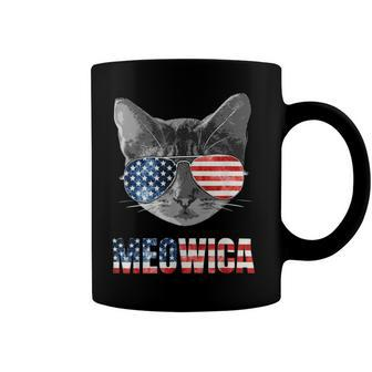 Meowica Funny Cat Patriotic Usa Shirt American Flag 544 Trending Shirt Coffee Mug | Favorety
