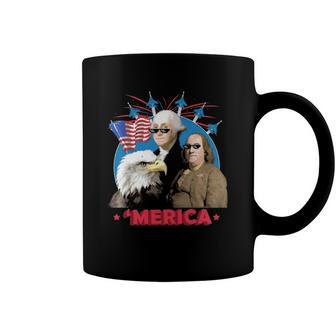 Merica Patriotic Party American Flag Eagle Coffee Mug | Mazezy