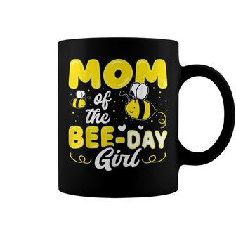 Mom Of The Bee Day Girl Hive Party Matching Birthday Sweet Coffee Mug - Seseable