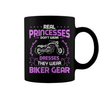 Motorcycle Real Princesses Wear Biker 483 Shirt Coffee Mug | Favorety DE