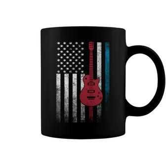 Musician Guitar Music 4Th Of July American Flag Usa America Coffee Mug - Seseable