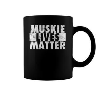 Musky Fishing - Muskie Lives Matter Funny Fishing Gift Coffee Mug | Mazezy